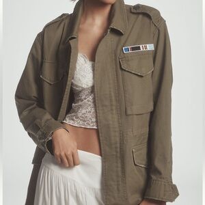 Pilcro Khaki Utility Jacket from Anthropologie